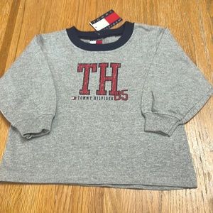 Tommy Hilfiger long sleeve grey top 6-12 months NWT